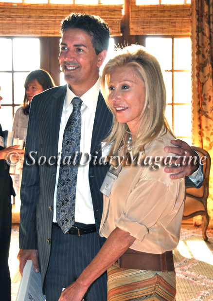 Wayne Pacelle, author of The Bond, with event hostess Madeleine Pickens